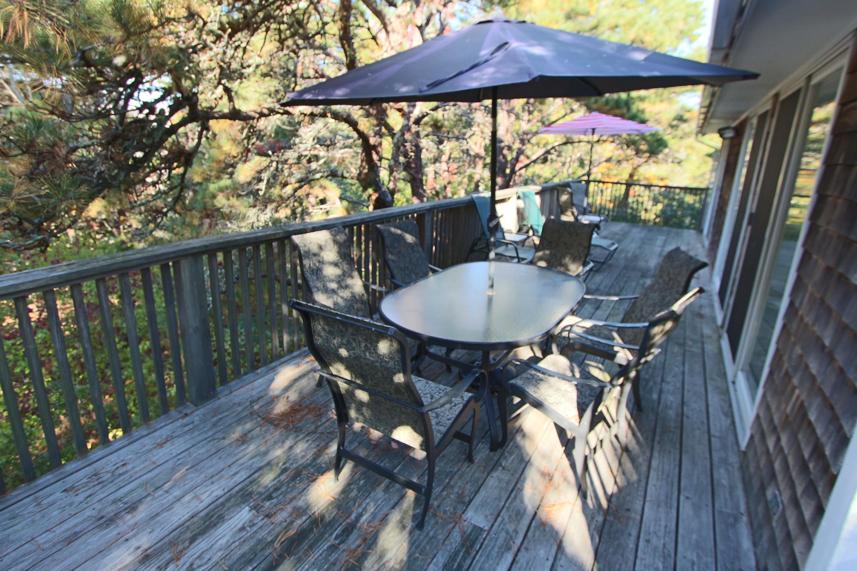26 Fishermans Road Truro, MA 02666 - Photo 14 of 29 a balcony view with a seating space