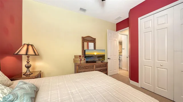 a view of a garden with mountain