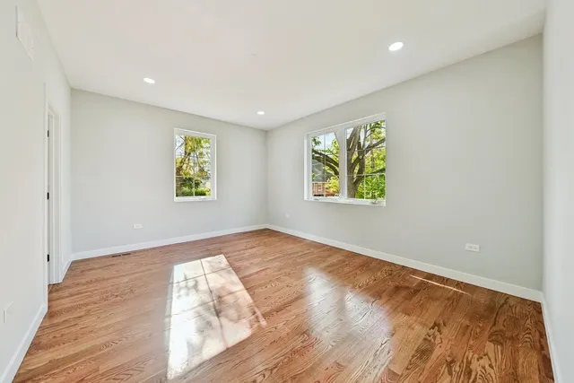 a view of an empty room and window