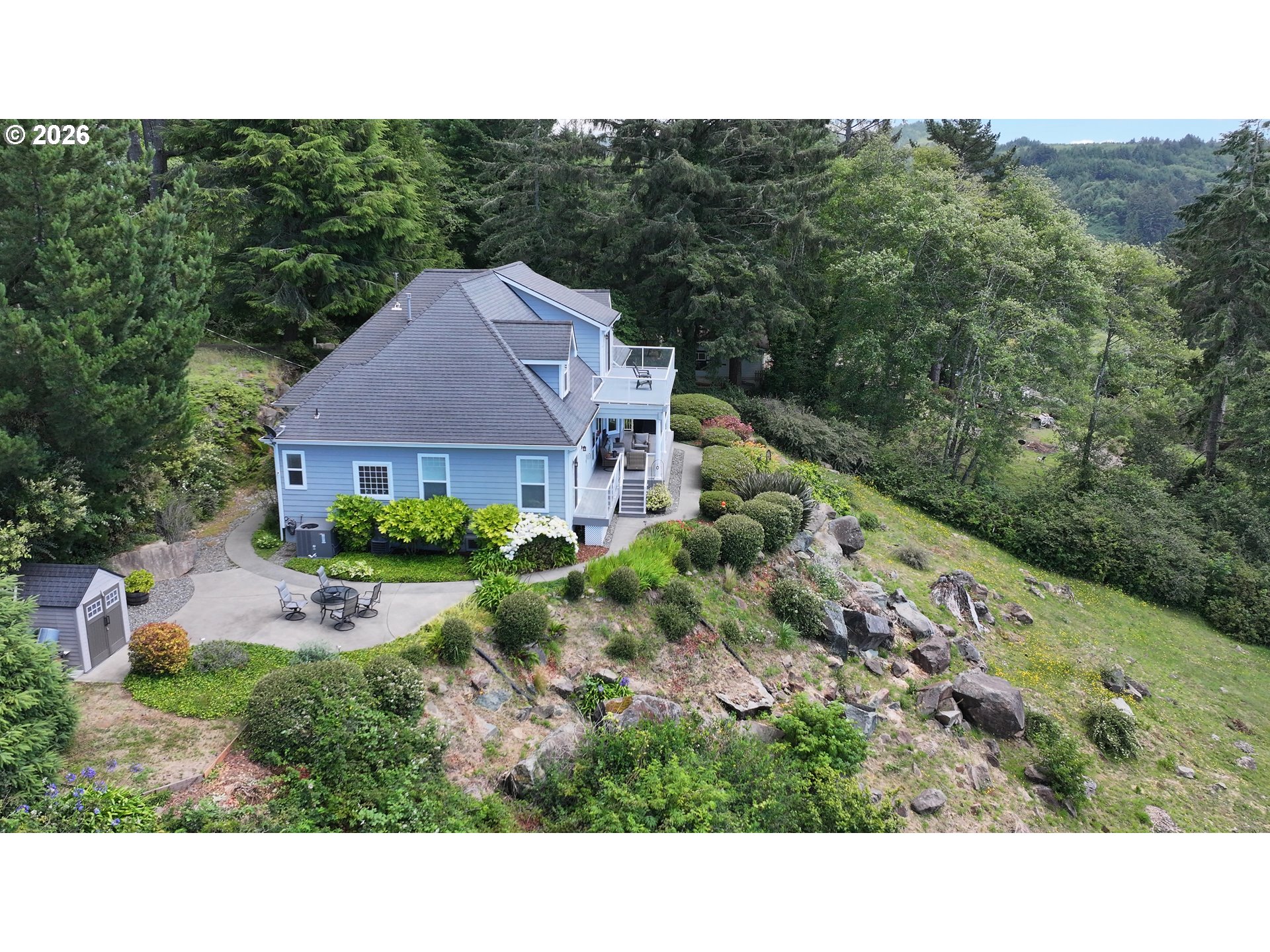 99290 Overlook Road Brookings, OR 97415 - Photo 33 of 42 Drone View/UAV