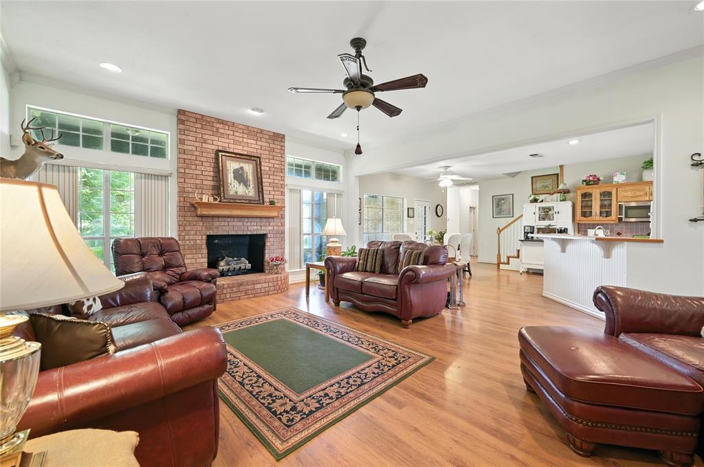 2134 Rains County Road 1402 Point, TX 75472 - Photo 5 of 26 a living room with furniture fireplace and a large window