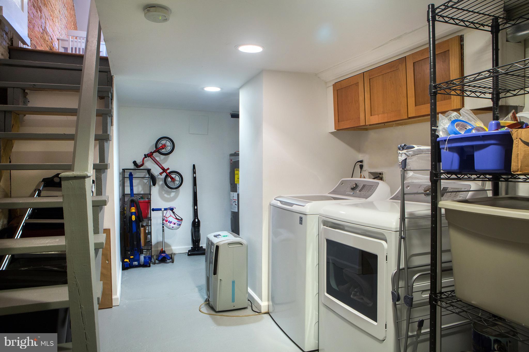 307 E Street Northeast Washington, DC 20002 - Photo 24 of 29 Storage Basement with Full Sized Laundry
