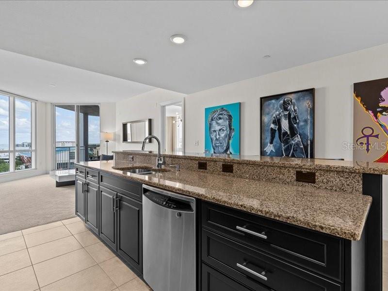 331 Cleveland Street, Unit 806 Clearwater, FL 33755 - Photo 29 of 83 a kitchen with stainless steel appliances granite countertop a sink and stove