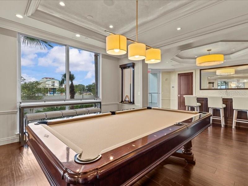 331 Cleveland Street, Unit 806 Clearwater, FL 33755 - Photo 75 of 83 a room with pool table and windows