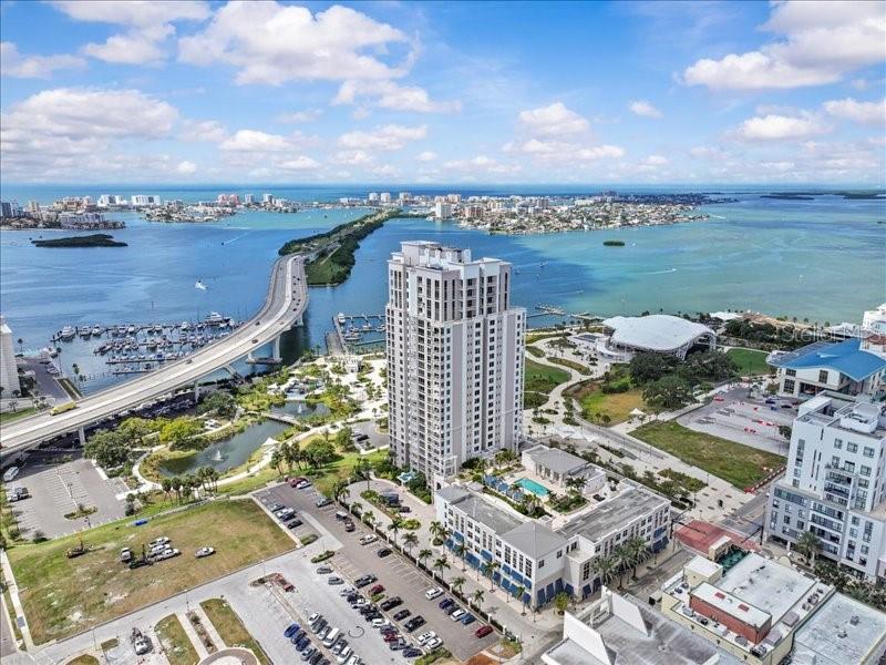 331 Cleveland Street, Unit 806 Clearwater, FL 33755 - Photo 8 of 83 a view of a city with ocean view
