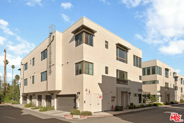 a front view of a large building