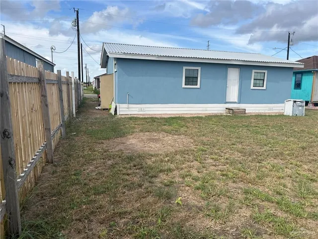 a backyard of a house