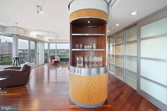 a view of city from a balcony