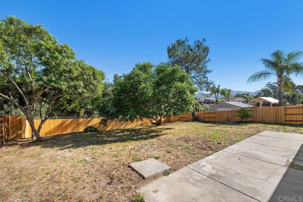 9241 Carita Road Santee, CA 92071 - Photo 19 of 38 Back Yard
