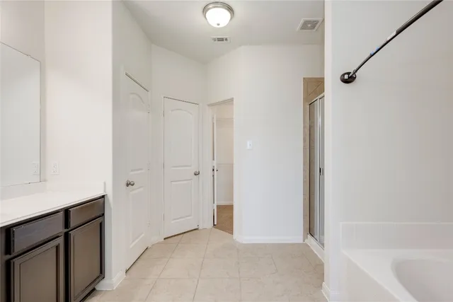 a view of an empty room