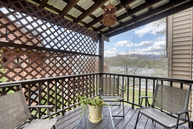 a view of a garden with a fountain