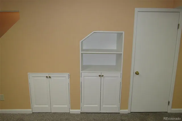 a view of closet area