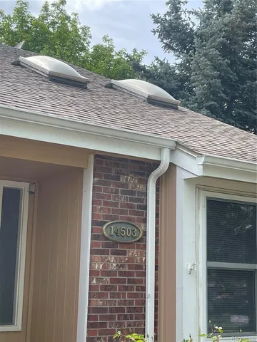 a stone house with a outdoor space