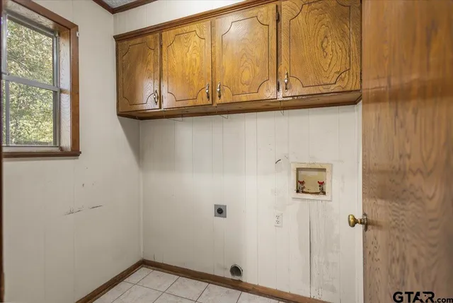 a bathroom with a window