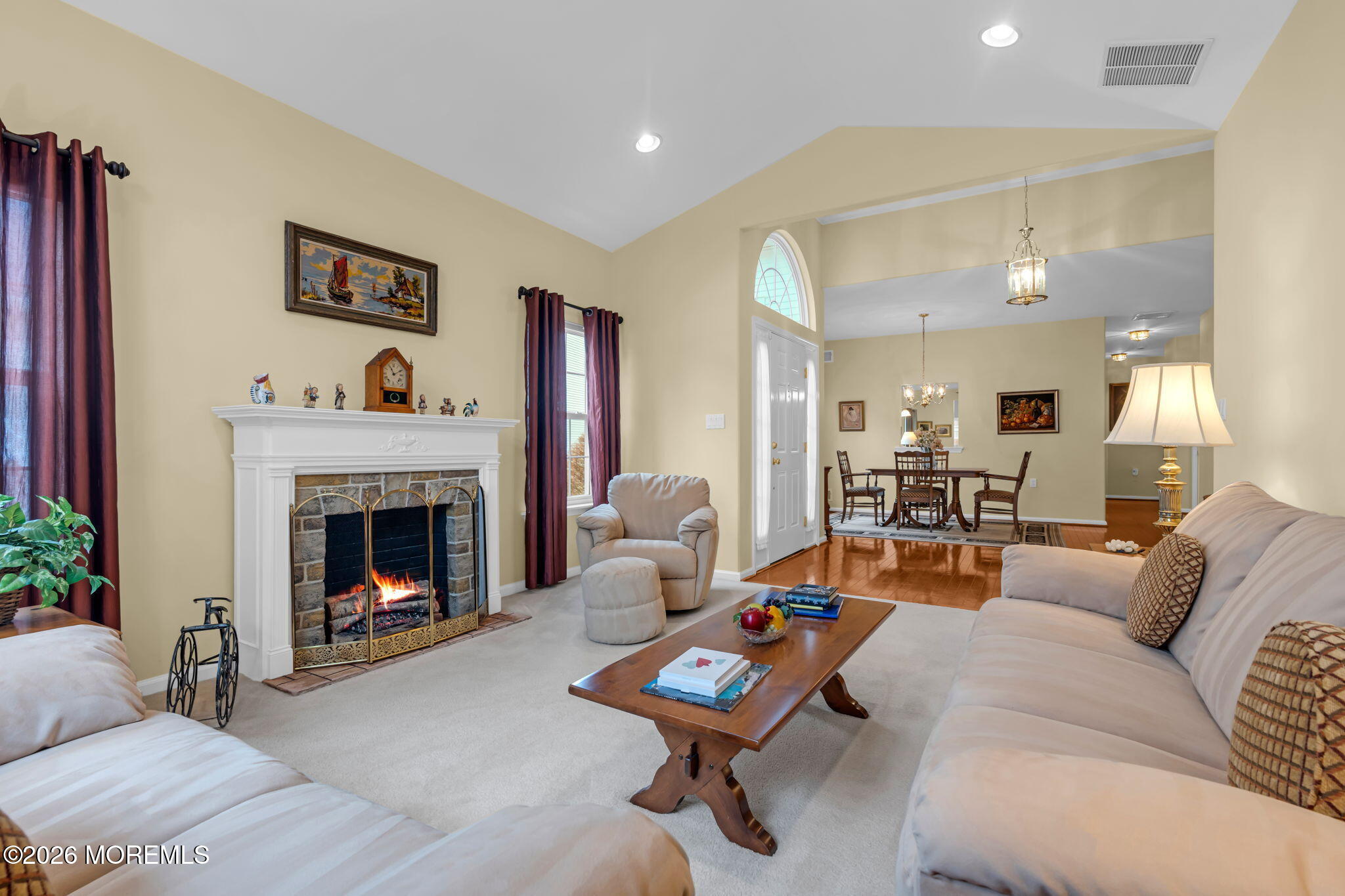 17 Rochford Drive Manchester Township, NJ 08759 - Photo 11 of 55 a living room with furniture and a fireplace