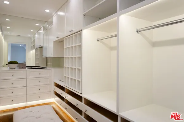 a view of walk in closet