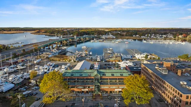 an aerial view of a city