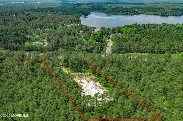 a view of a garden with a lake view