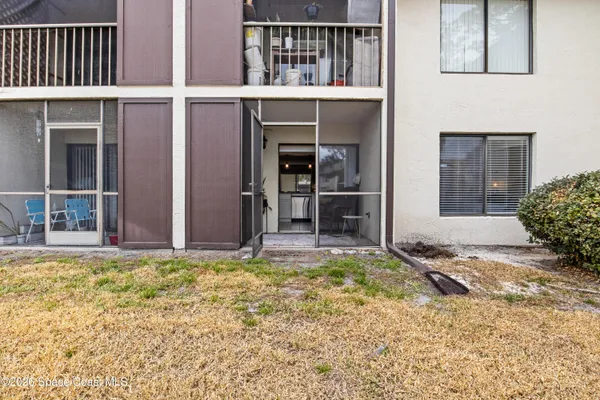 a view of front door of house