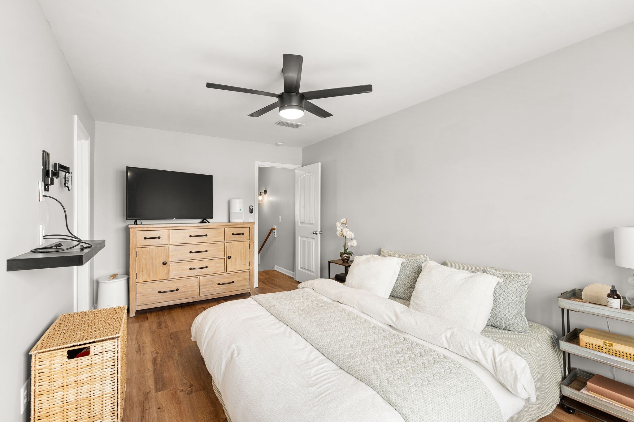 1908 Boxelder Alley Hermitage, TN 37076 - Photo 3 of 31 a bedroom with a bed and a flat screen tv