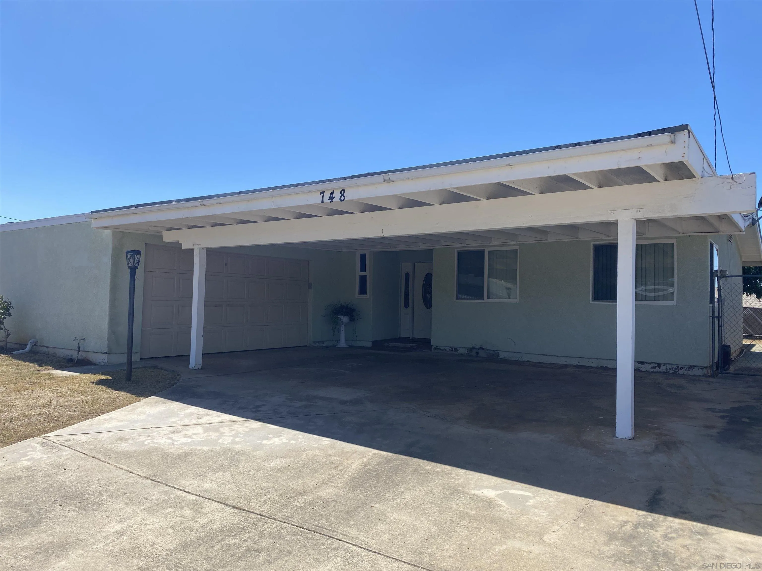 a front view of a house