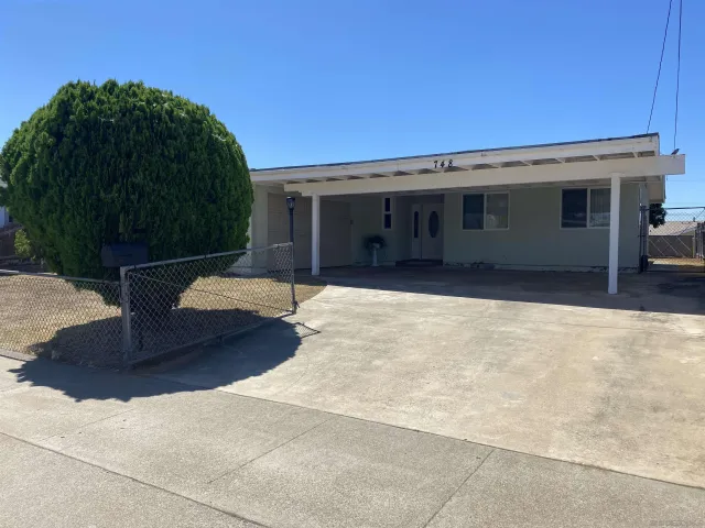 a view of a house with a outdoor space