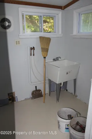 a room with gym equipment