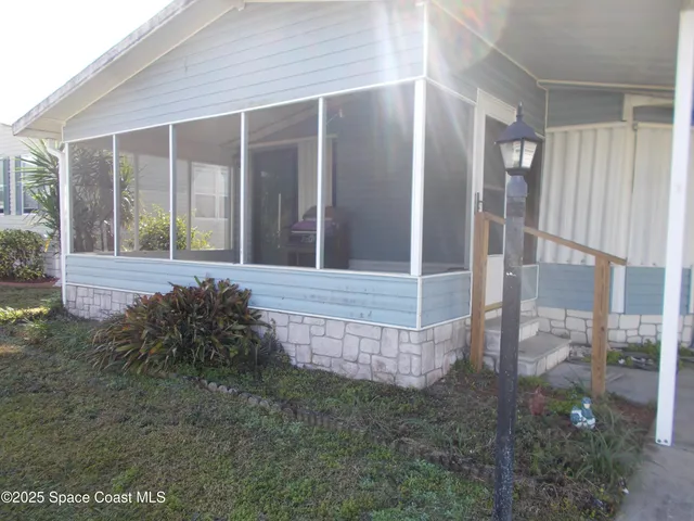 a view of front door of house