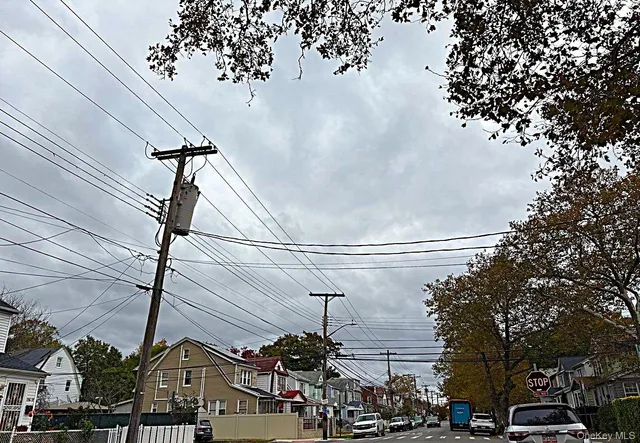 a front view of a house with a tree
