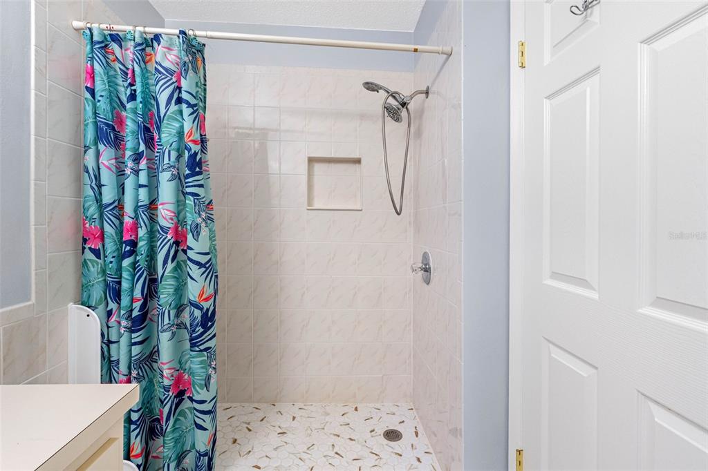 33237 Chancey Road Wesley Chapel, FL 33543 - Photo 32 of 59 a vase of flowers sitting on a floor in a bathroom