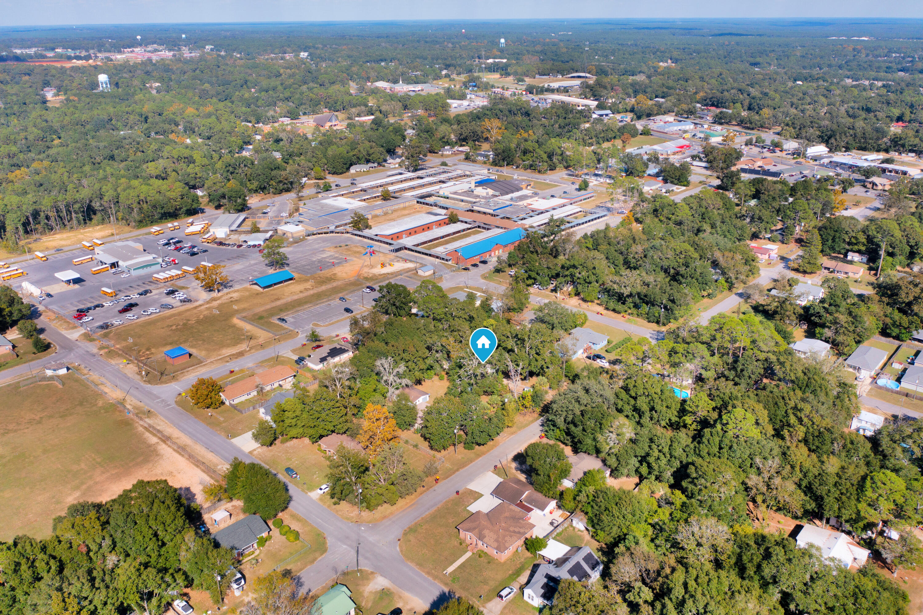 227 East 3rd Avenue Crestview, FL 32536 - Photo 26 of 26 an aerial view of residential houses with outdoor space