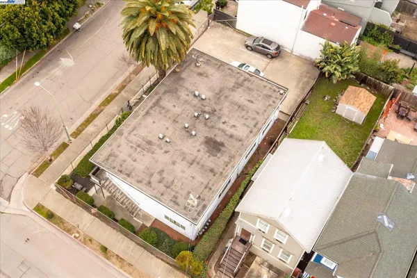 an aerial view of a city