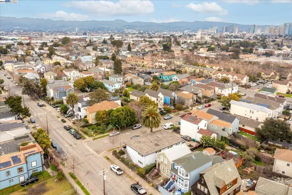 an aerial view of a