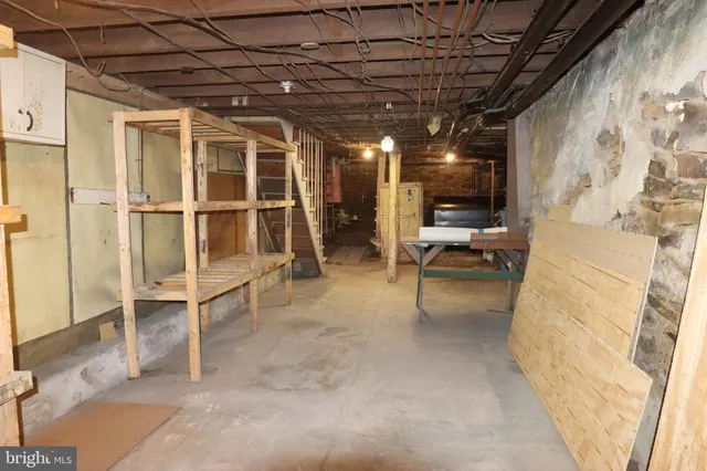 a view of storage and utility room