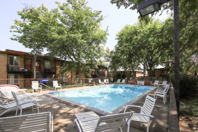 a view of outdoor space with seating