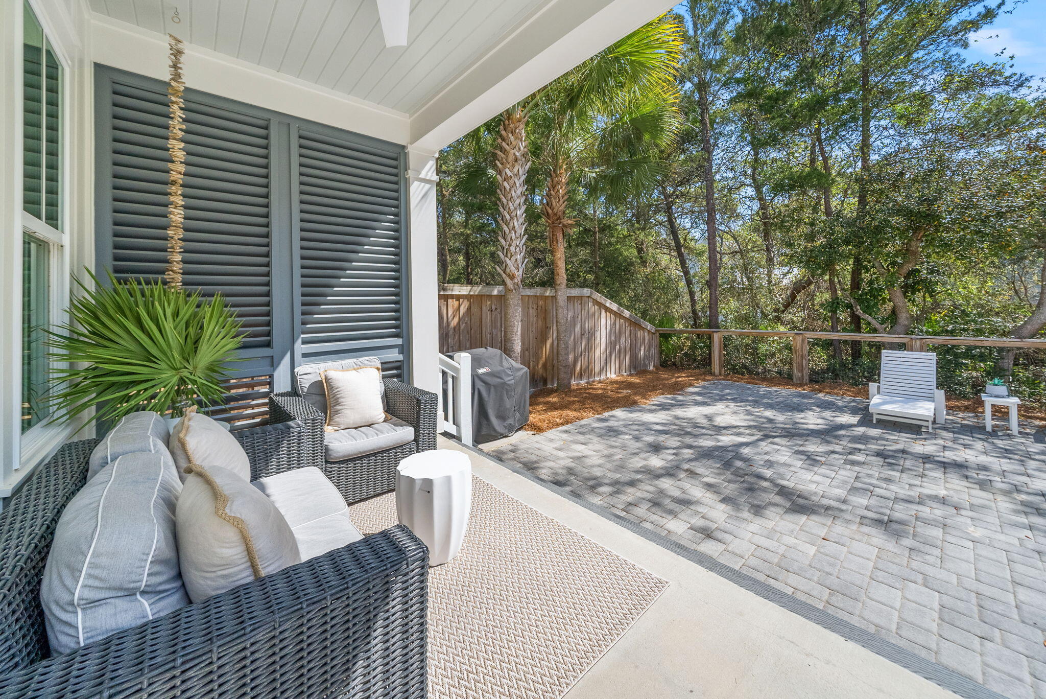 76 Brown Street Santa Rosa Beach, FL 32459 - Photo 14 of 48 a view of balcony with furniture and floor to ceiling window