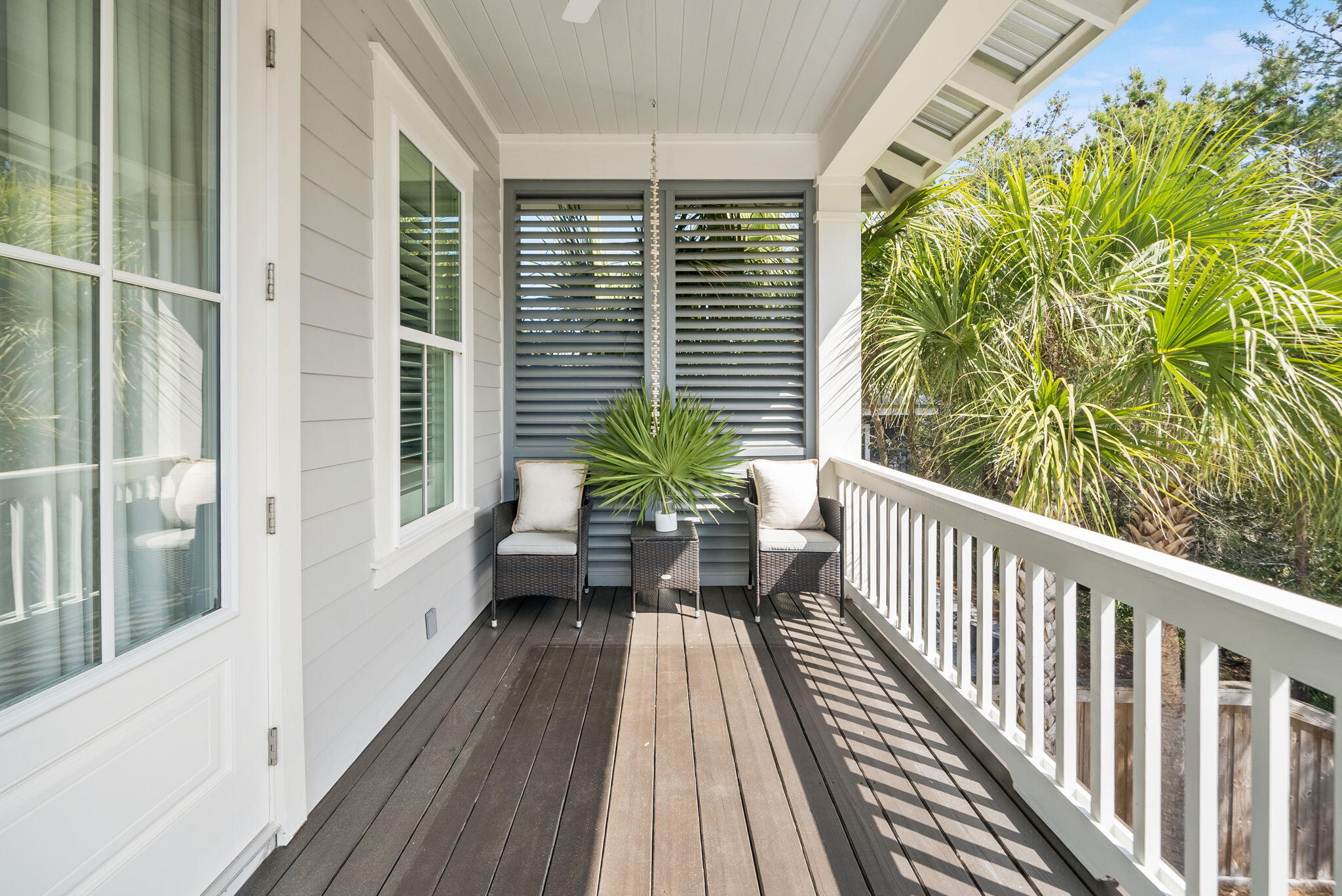 76 Brown Street Santa Rosa Beach, FL 32459 - Photo 24 of 48 a view of balcony with wooden floor