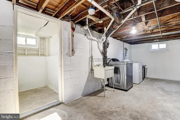 a view of a storage & utility room