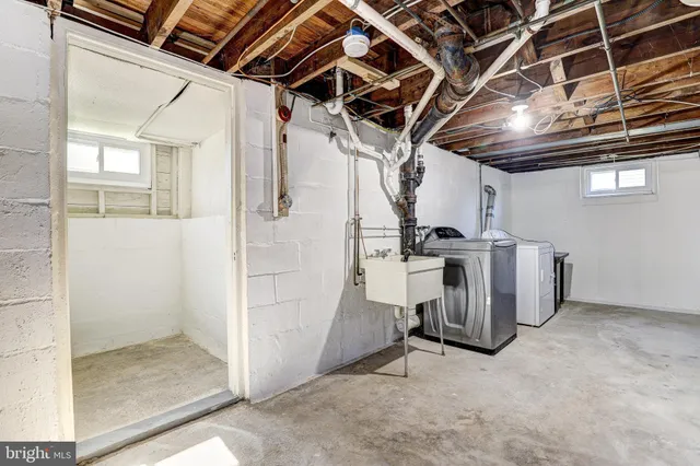 a view of a storage & utility room