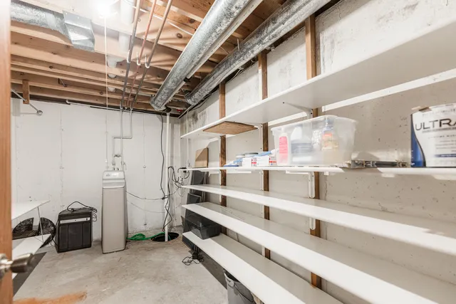 a view of storage and utility room