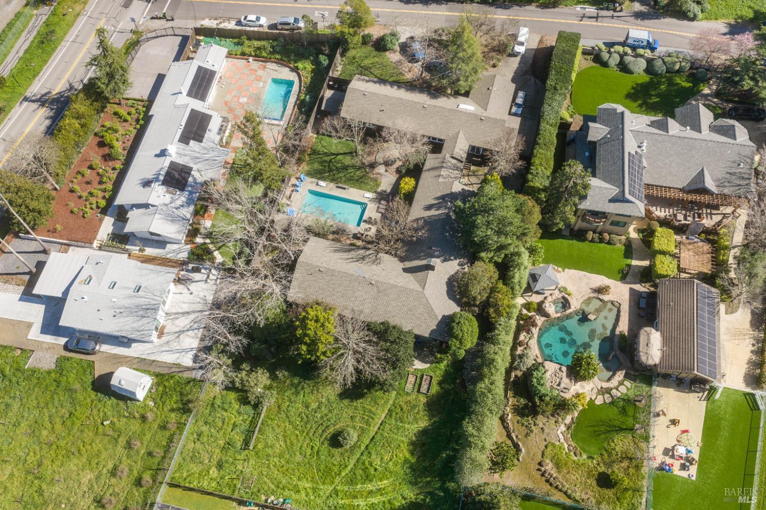 8 Circle Road San Rafael, CA 94903 - Photo 3 of 45 an aerial view of residential houses with outdoor space
