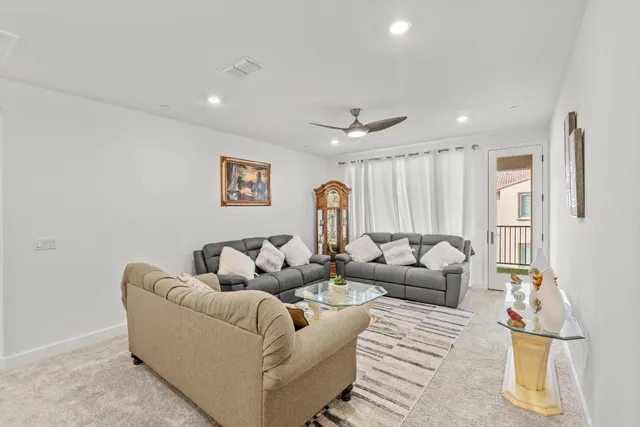 a view of a porch with a backyard