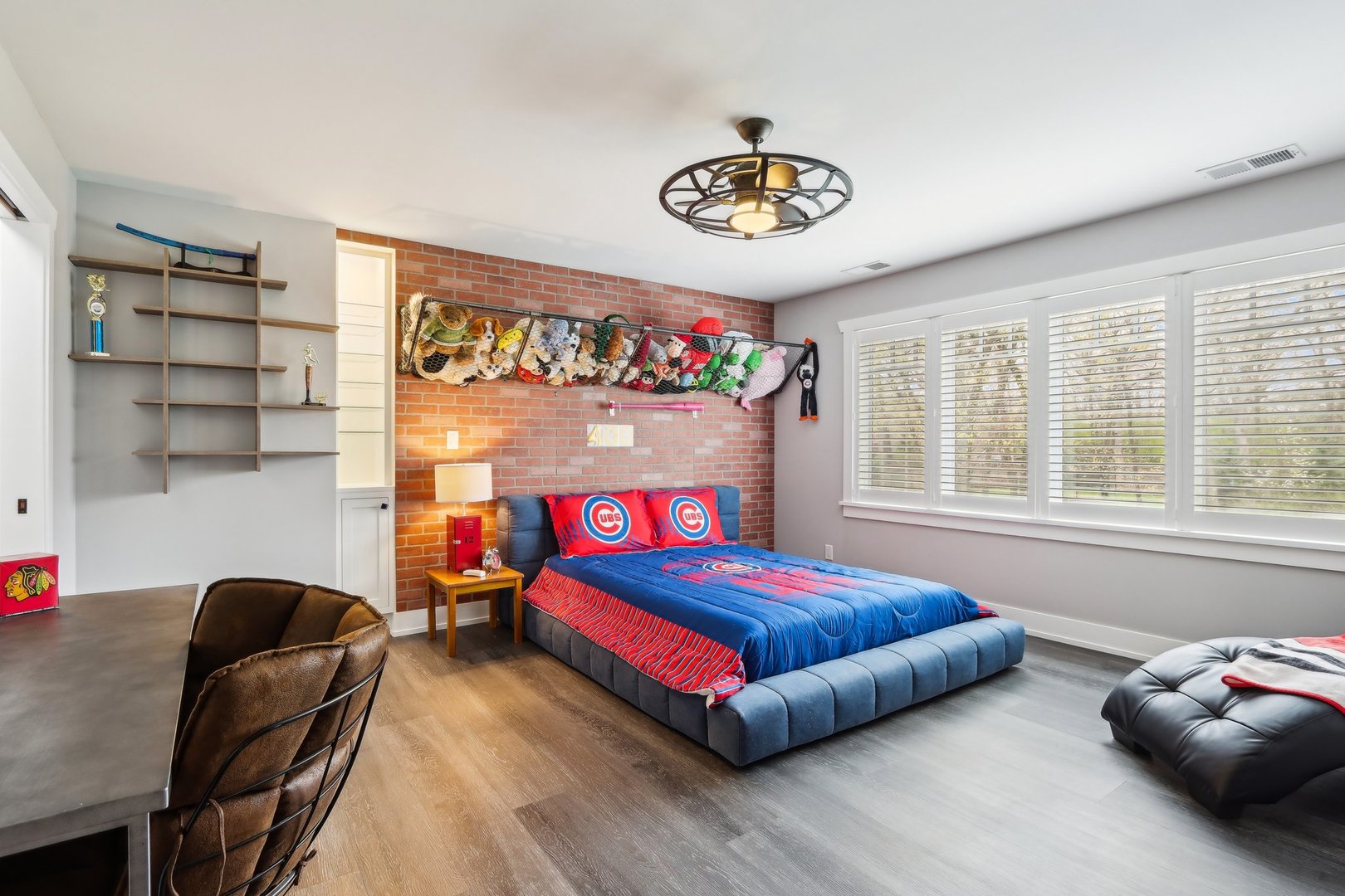 598 Rockefeller Road Lake Forest, IL 60045 - Photo 47 of 86 a bedroom with a bed and a large window