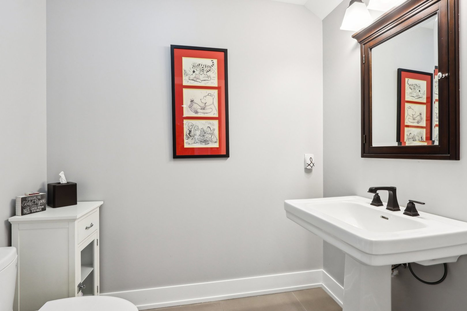 598 Rockefeller Road Lake Forest, IL 60045 - Photo 58 of 86 a bathroom with a sink and a toilet