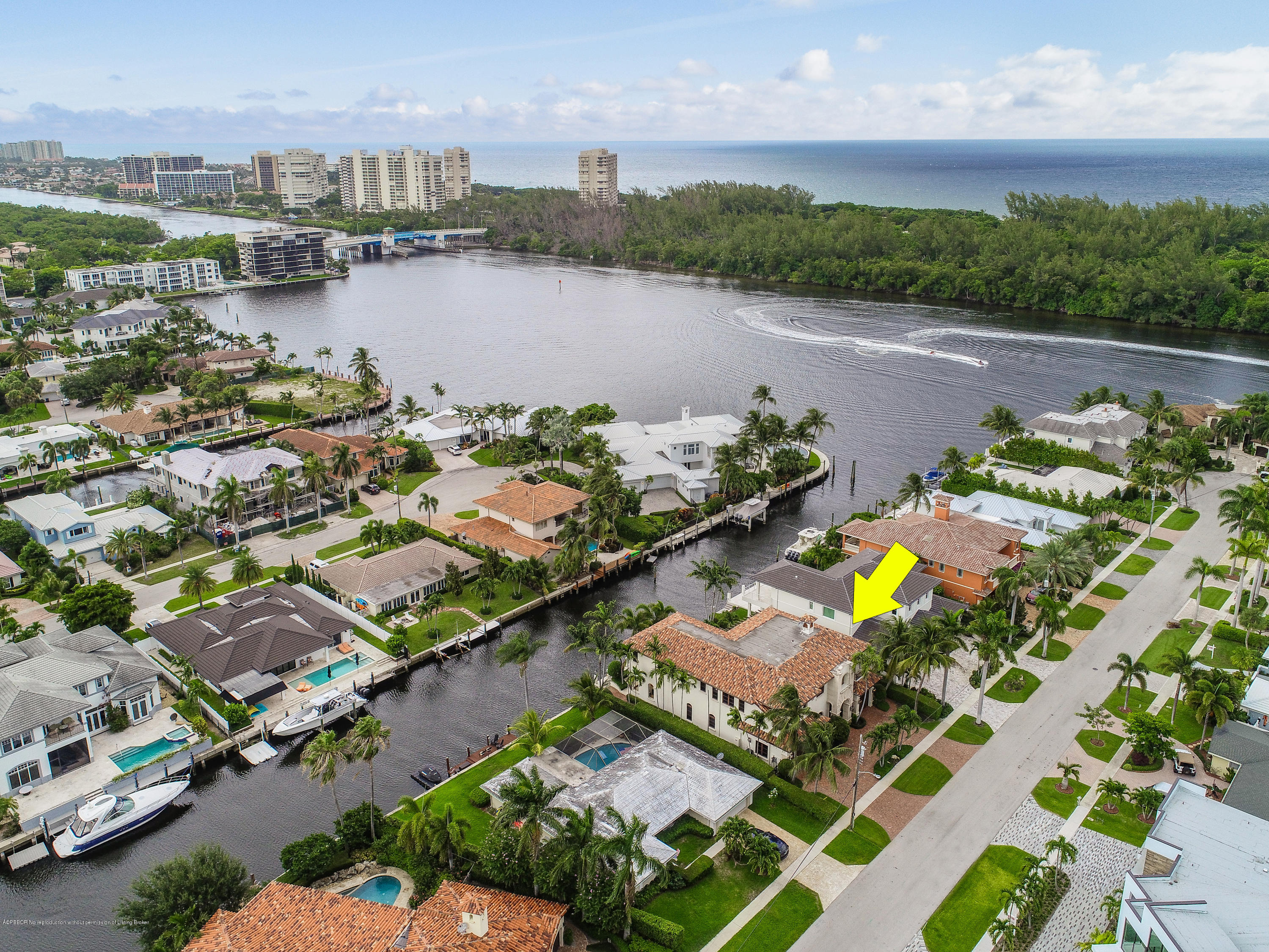 777 Northeast 35th Street Boca Raton, FL 33431 - Photo 4 of 50 an aerial view of a city with lake view