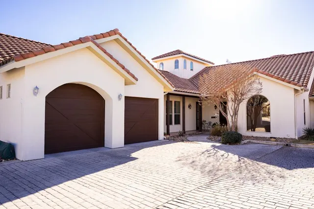 a view of a house with a patio