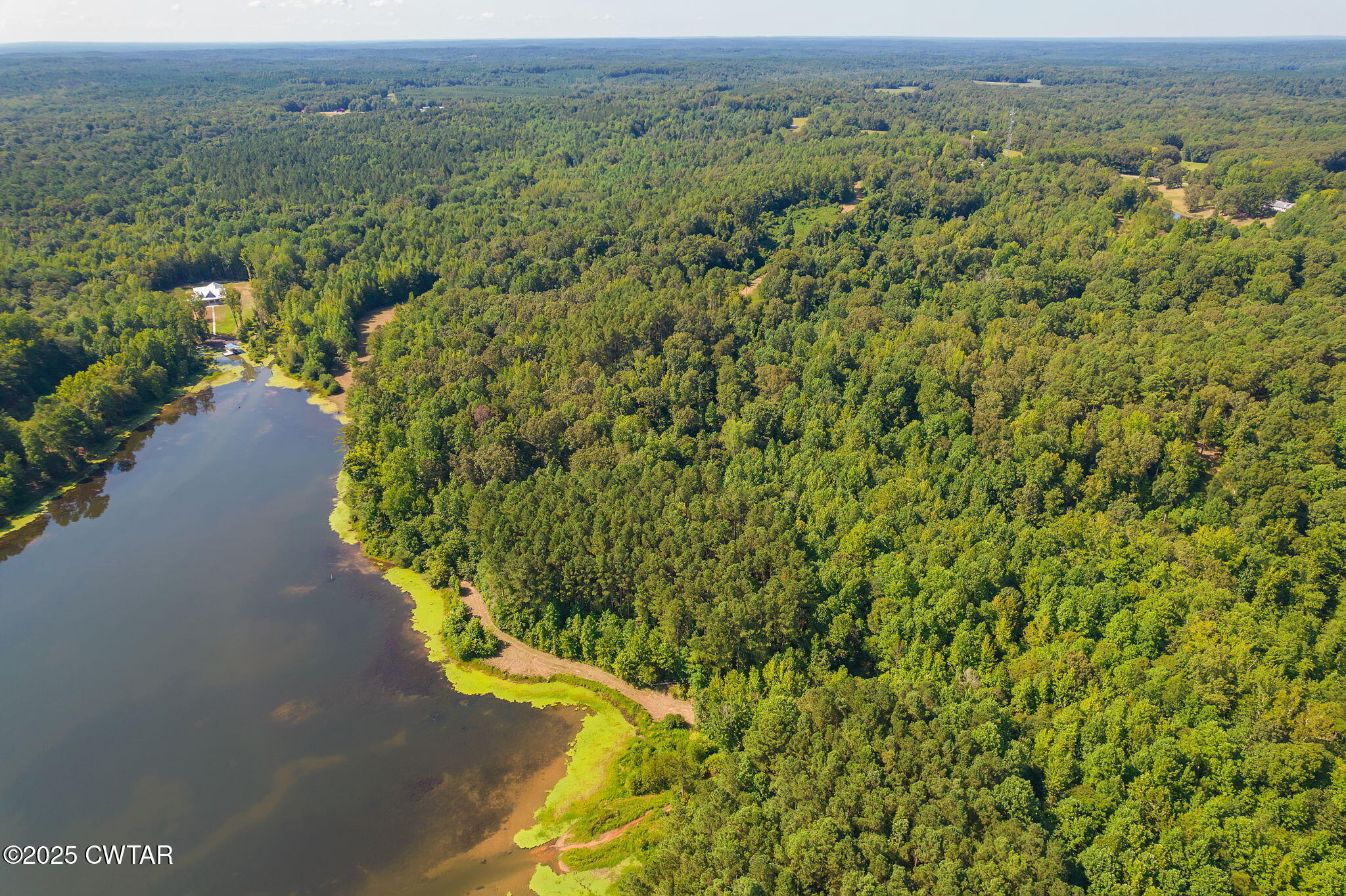 0 Leach Road Huntingdon, TN 38344 - Photo 13 of 30 an aerial view of a houses with a yard