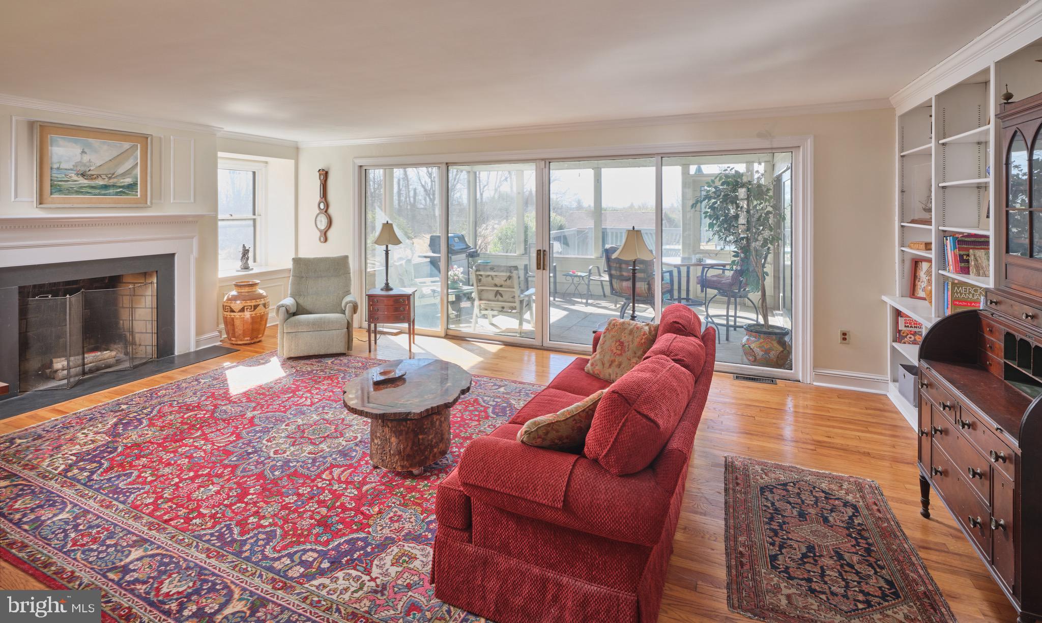 4990 Point Pleasant Pike Doylestown, PA 18902 - Photo 11 of 38 a living room with furniture and a fireplace