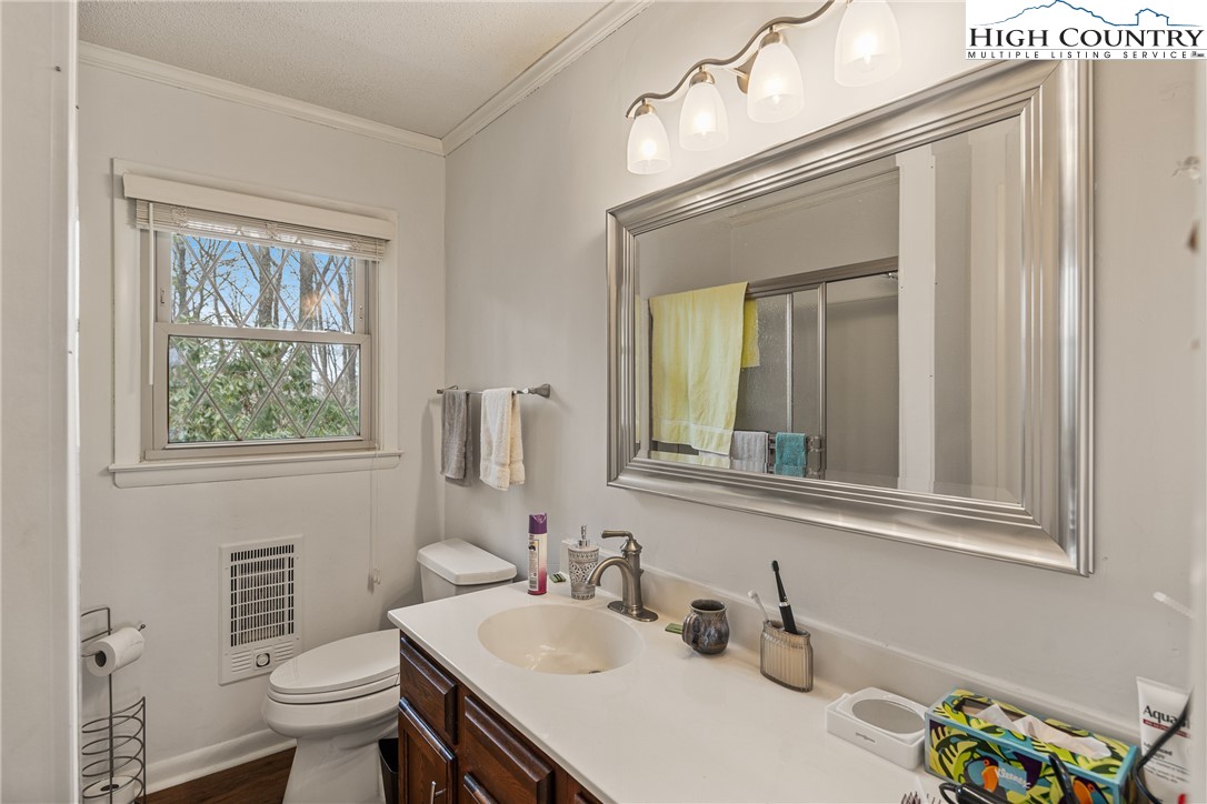 329 Maplewood Circle Boone, NC 28607 - Photo 14 of 46 a bathroom with a sink a toilet and a mirror