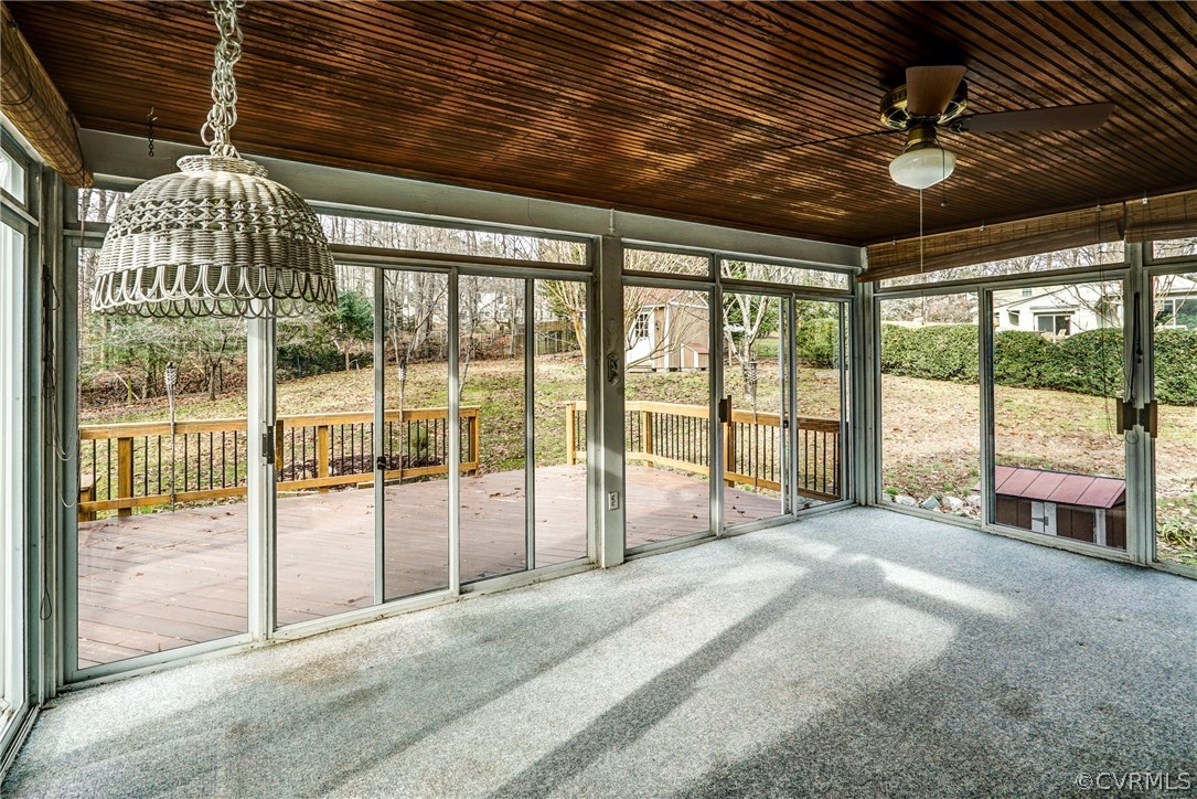 4208 Croatan Road Richmond, VA 23235 - Photo 27 of 50 a view of an empty room with a balcony